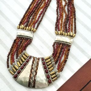 ***SOLD***Neutral tone collar necklace